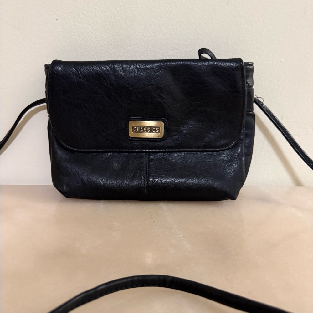Classic Midnight Black Crossbody Bag